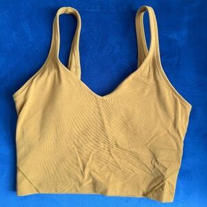 Lululemon Athletica Align Tank Top Sports Bra Mustard 6